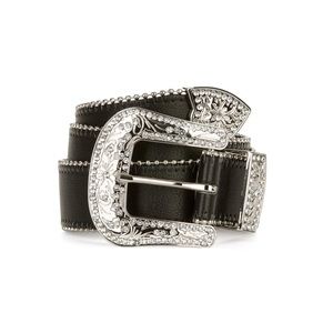 Cowgirl Embellished Black Belt